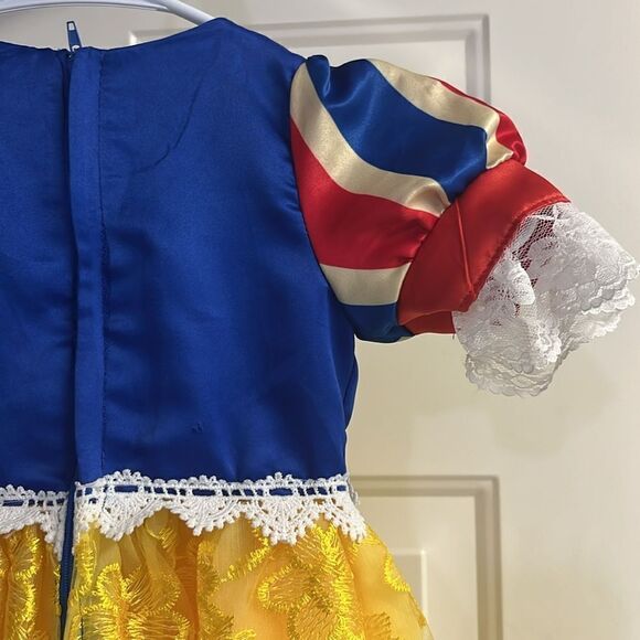 Toddler Unbranded Vibrant Snow White Layered Dress Tulle Zipper Disney Princess - Picture 10 of 14
